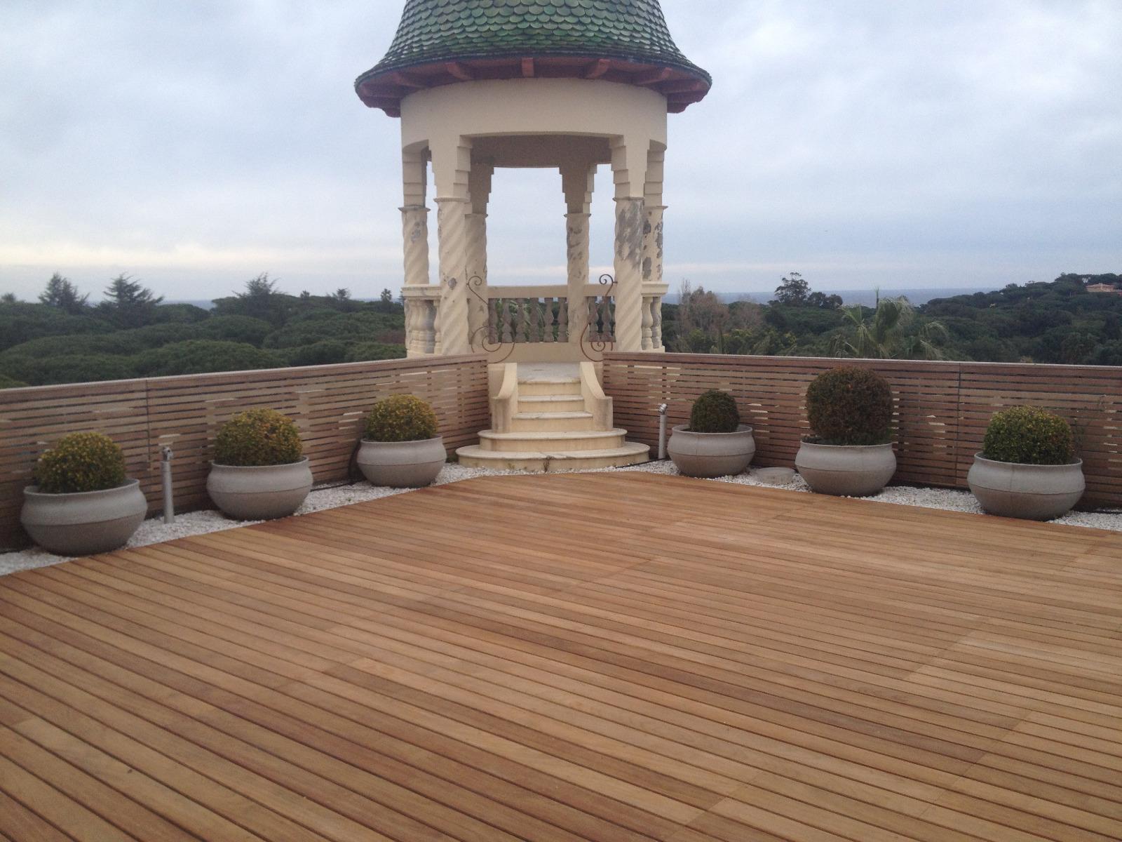 Rénovation extérieure dans un jardin