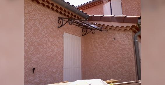 Marquise en fer sur mesure ferronnerie EMS Gap metallerie 05