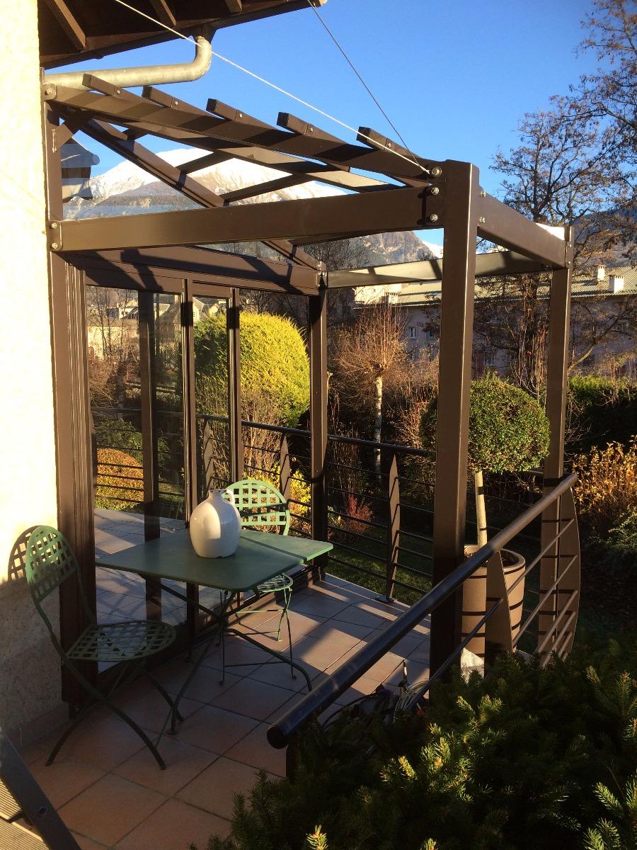 Pergolas sur mesure acier serrurerie metallerie ferronerie EMS 05 Gap