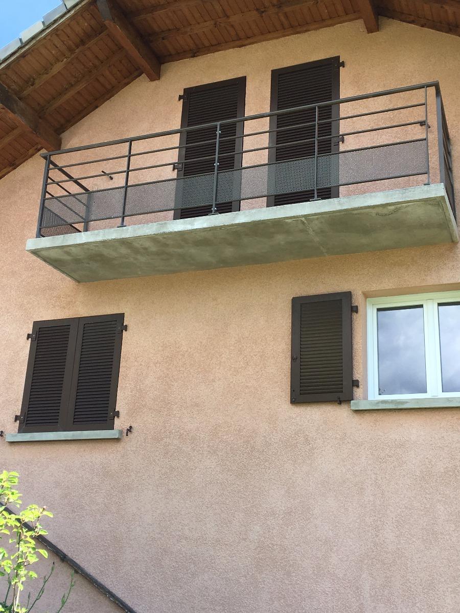 Garde corps acier contemporain EMS 05 ferronnerie serrurerie metallerie Gap