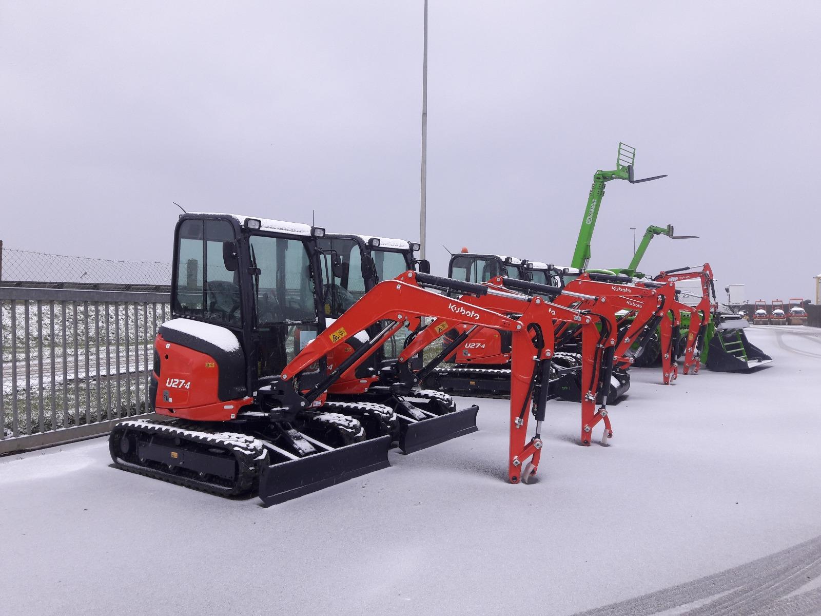 Nos Kubota sous la neige
