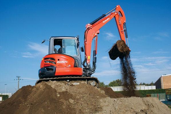 La Kubota en pleine action