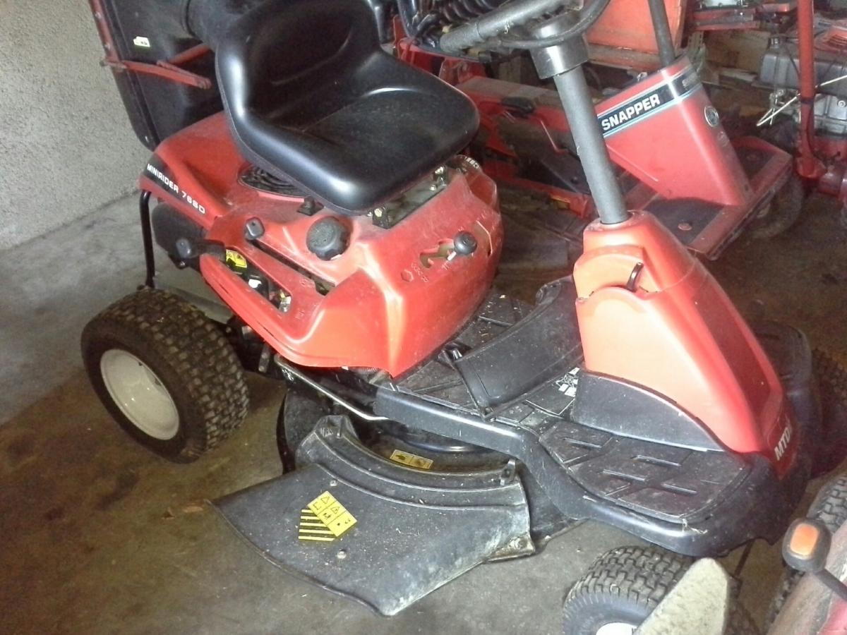 Tracteur tondeuse Rider Mtd