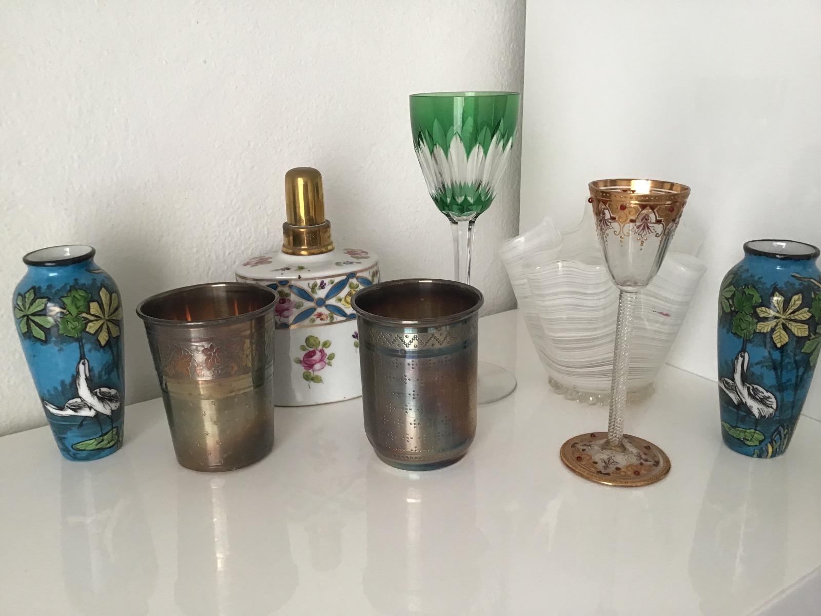 Verrerie Baccarat Murano Timbales Argent Porcelaine