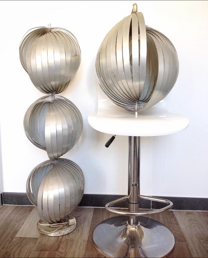 Lampe Moon 1970 Design Henri Mathieu