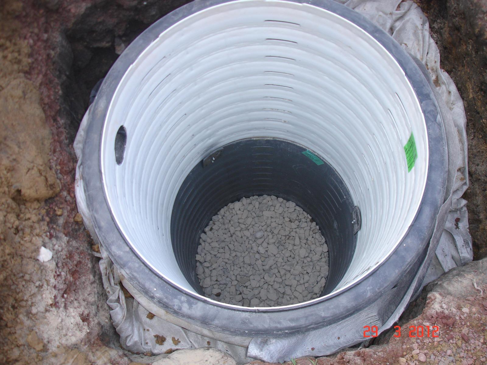 Mise en place puits d'infiltration eaux pluviales -Entreprise Legras-