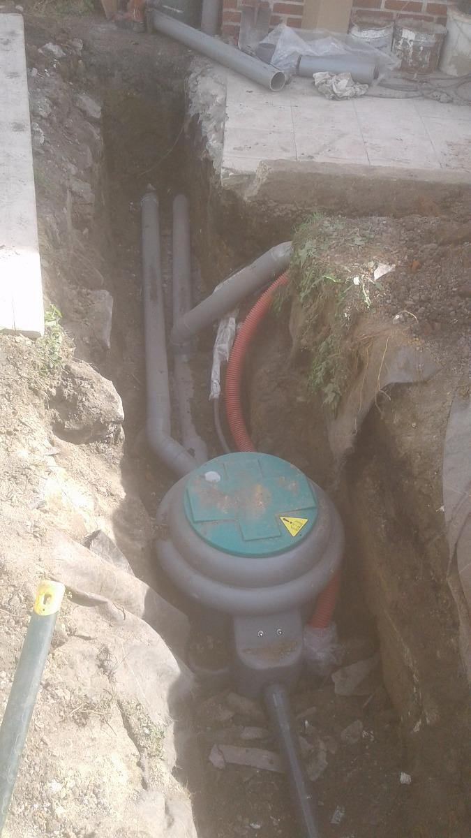 Mise en place pompe de relevage eaux usées -Entreprise Legras-