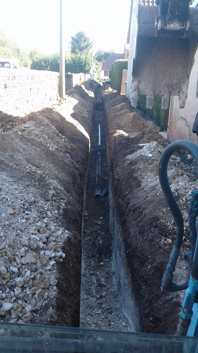 Pose de canalisations -Entreprise Legras-