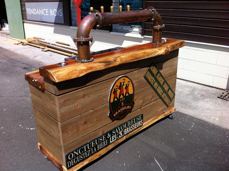 BAR MOBILE , LIGNE BOIS 974