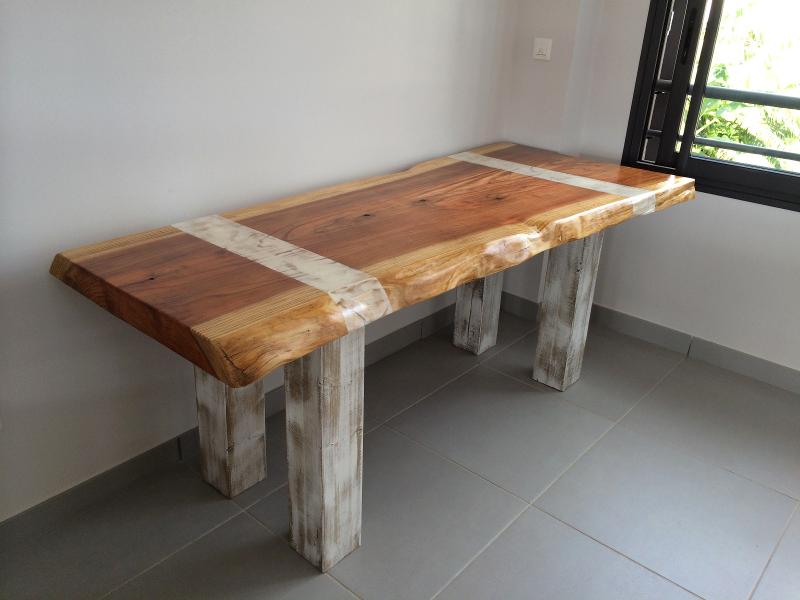 BUREAU BOIS RECYCLÉ , LIGNE BOIS 974