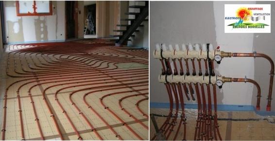 PLANCHER CHAUFFANT HYDRAULIQUE - 48100 MARVEJOLS - LOZERE