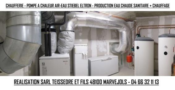 CHAUFFERIE PAC - Production eau chaude sanitaire et chauffage - Lozère