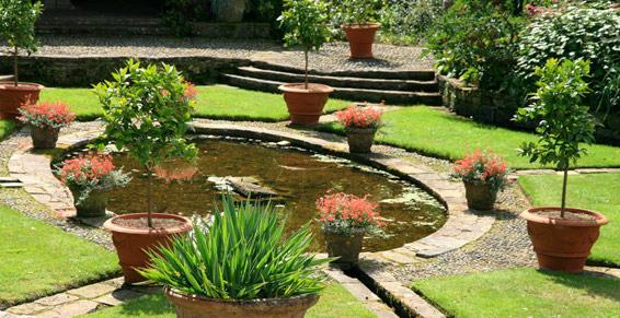 paysagistes (entrepreneurs) - jardin avec bassin