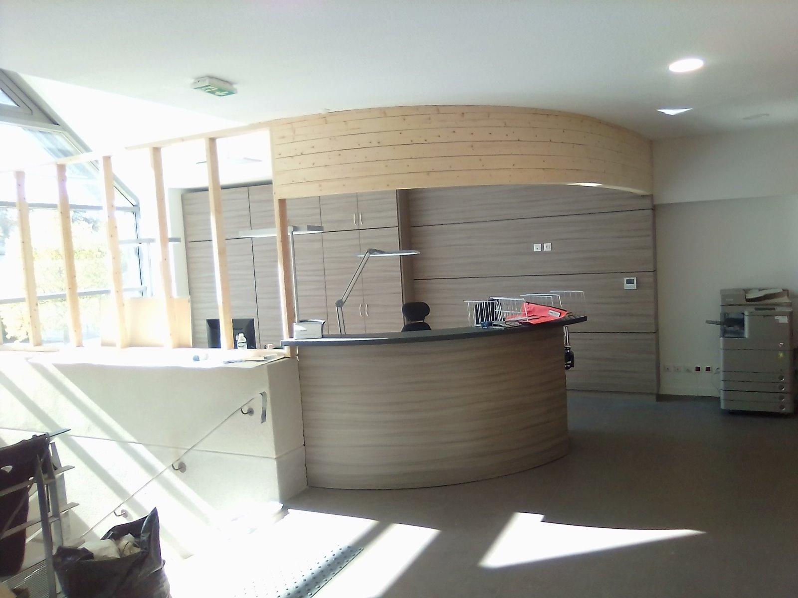 Comptoir en bois hall 