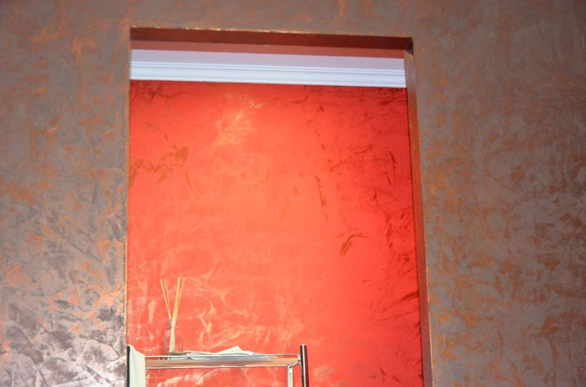 Recouvrement mur en orange