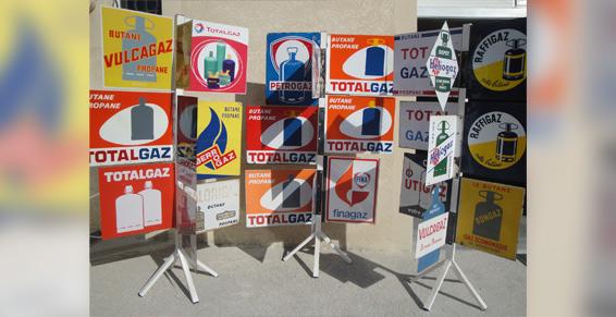 Pancartes rétro Totalgaz, Finagaz