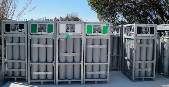 Stockage de bonbonnes de gaz Industriels