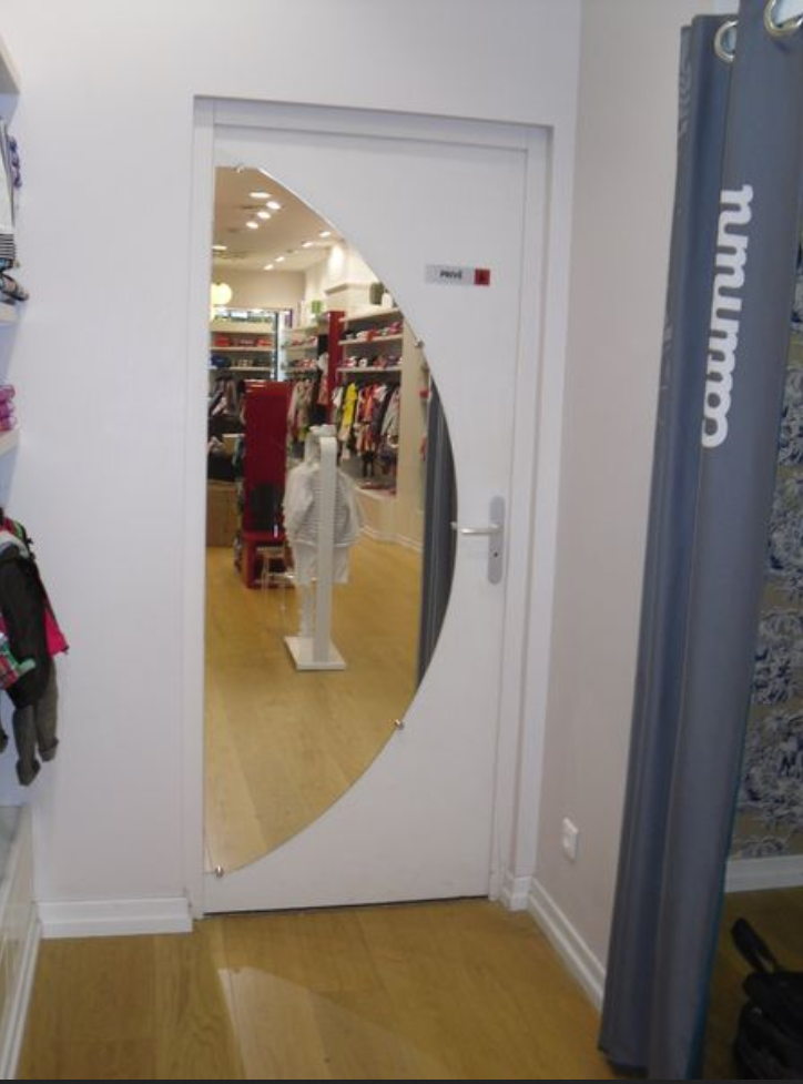 Miroir coupe arrondie