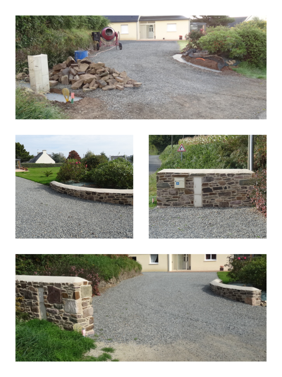 Création de murets en pierres