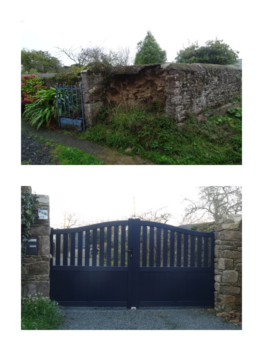 Réfection piliers en pierre Plouézec