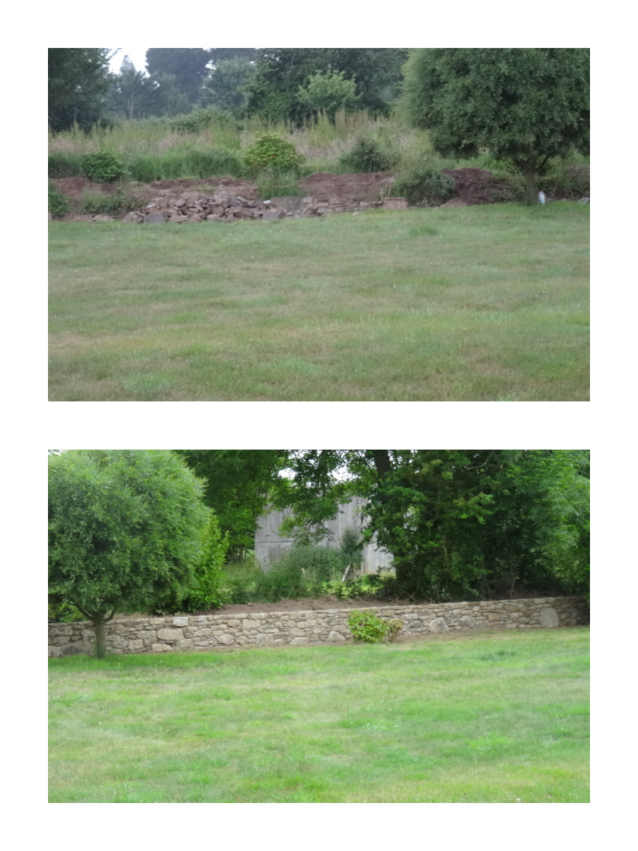 Création mur de clôture en pierre