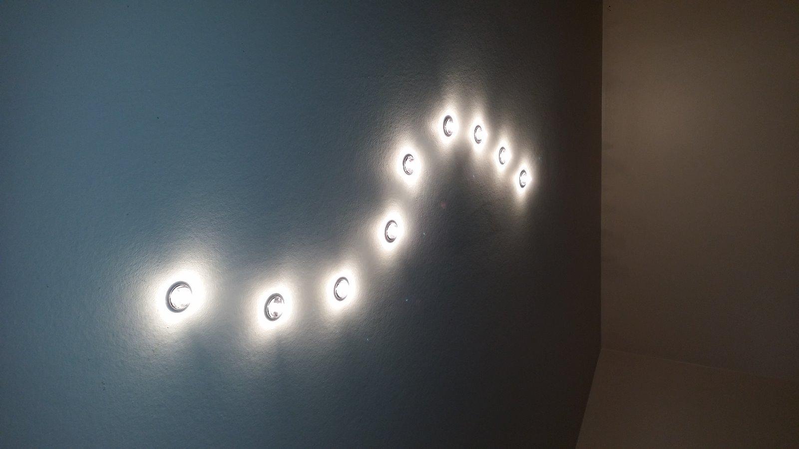 Eclairage plafond led original