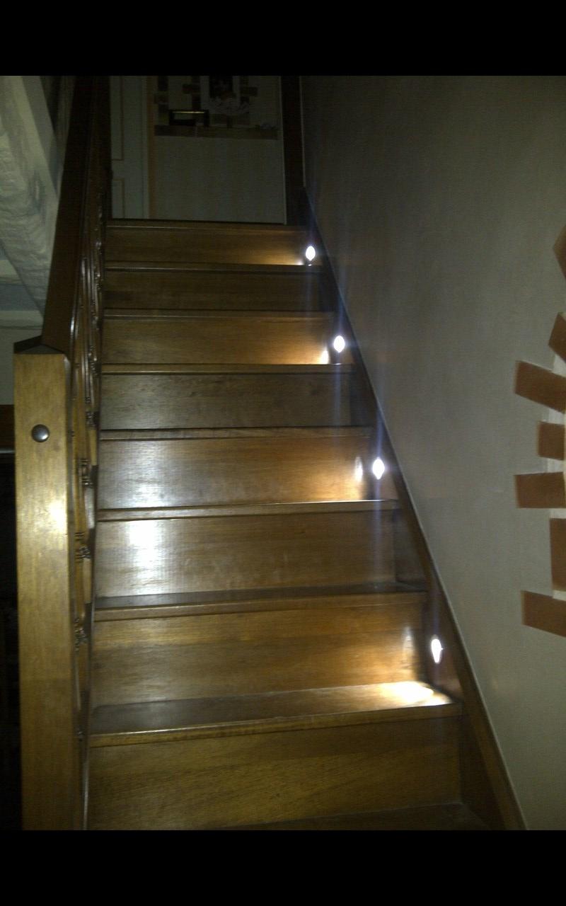 Eclairage escalier original