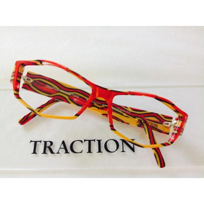 traction isadora monture plastique orangee jaune et noire-700x700