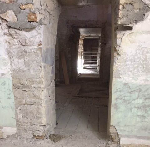 Chantier de rénovation de cave