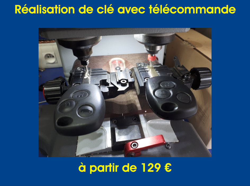 Réalisation de clé sans télécommande