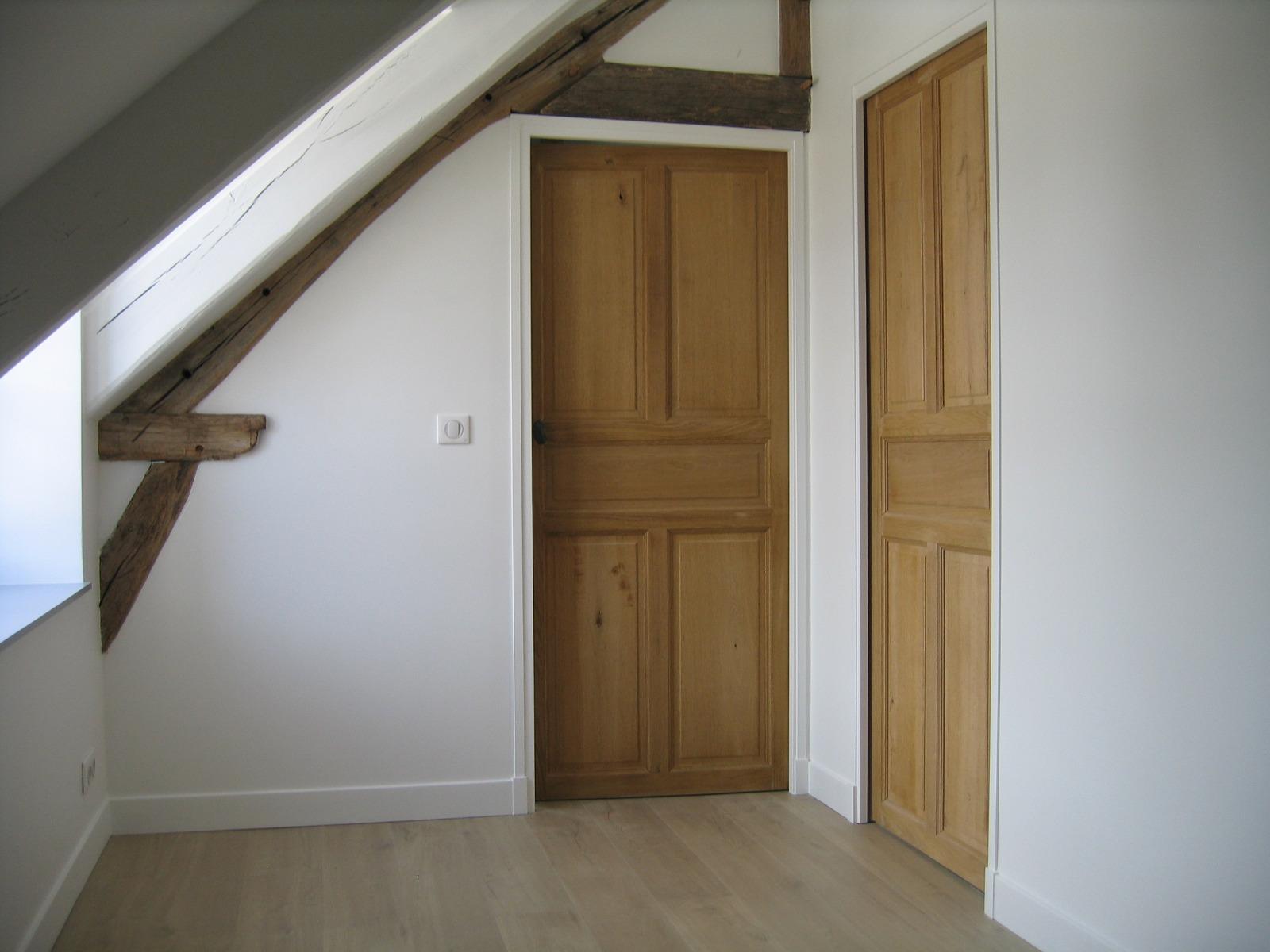 Porte chêne brossé