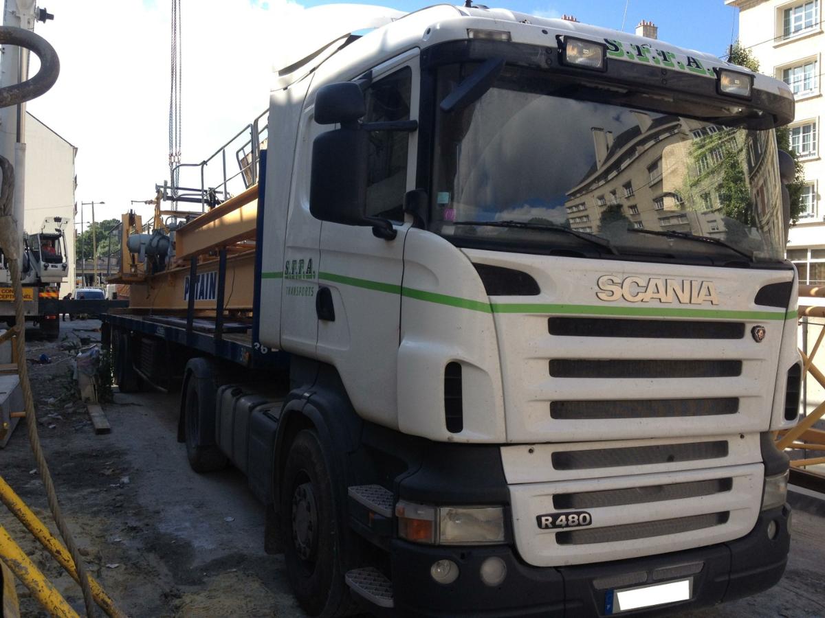 camion de matériaux