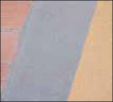 Un primer plano de un cuadro con una raya diagonal en el medio.