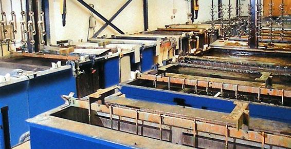 Chaîne automatique cuivre, nickel, chrome.