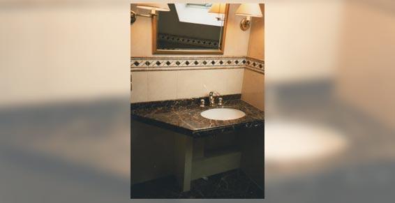 Plan vasque marbre sur-mesure