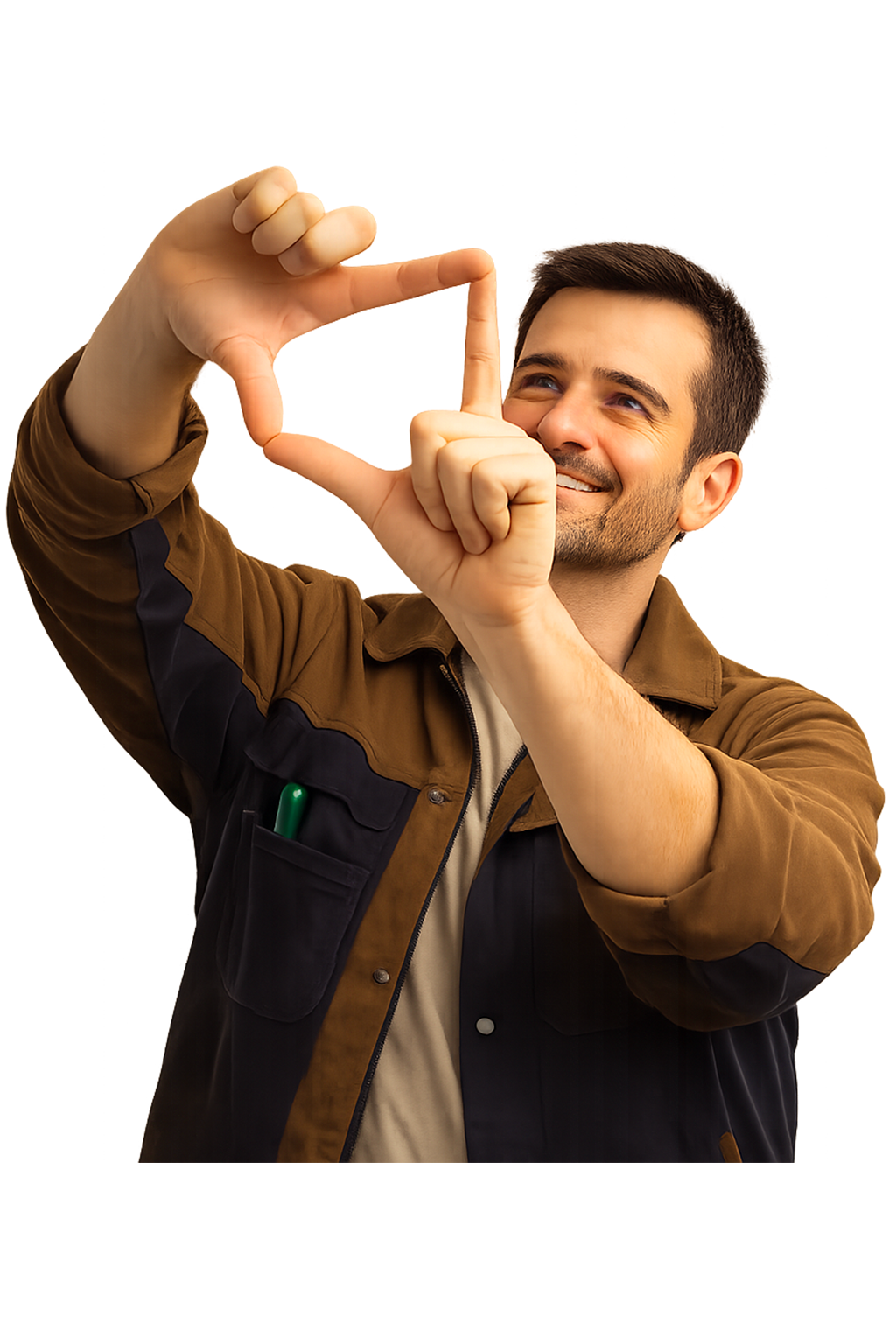 Homme portant des lunettes et une chemise, tenant son téléphone à l'oreille.