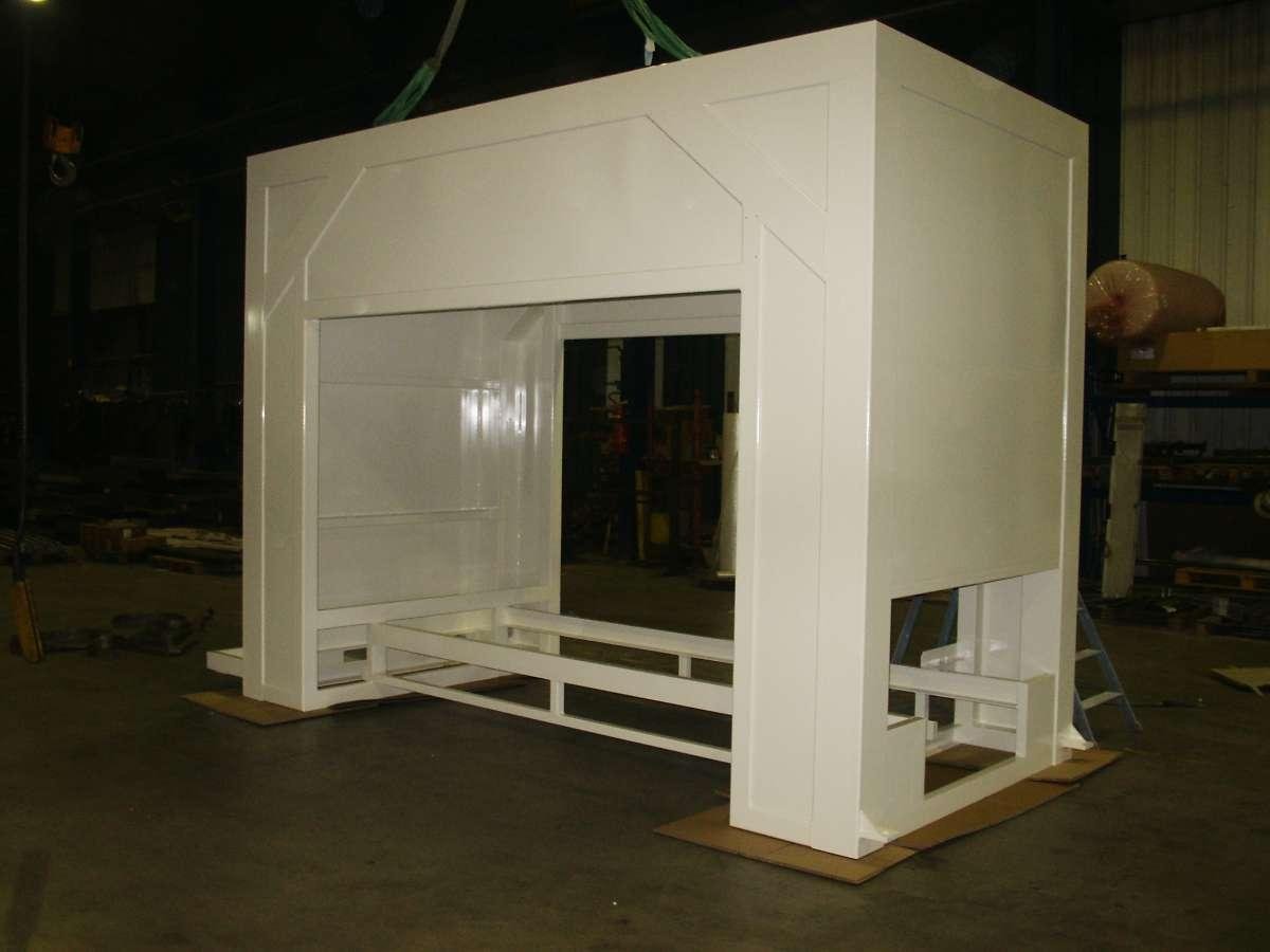 Bâti de machine en acier peint