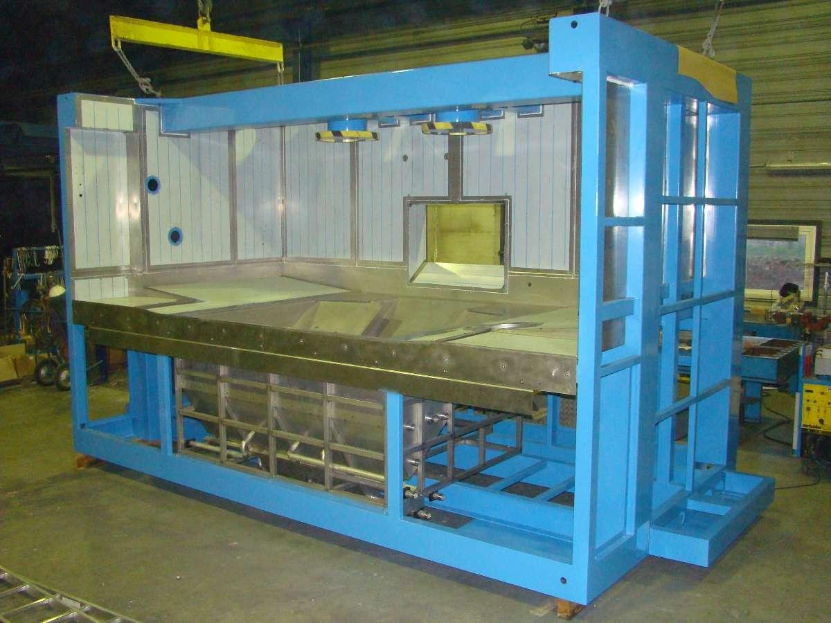 Machine structure acier peint