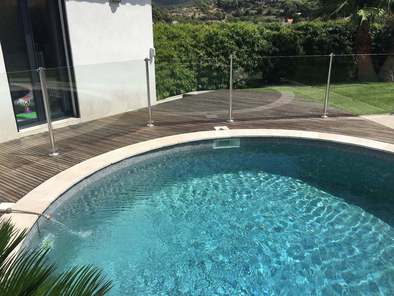 Pose clôture piscine et terrasse bois