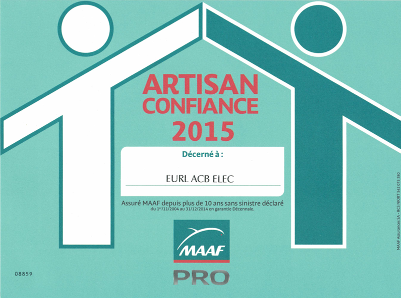 ARTISAN CONFIANCE 2015