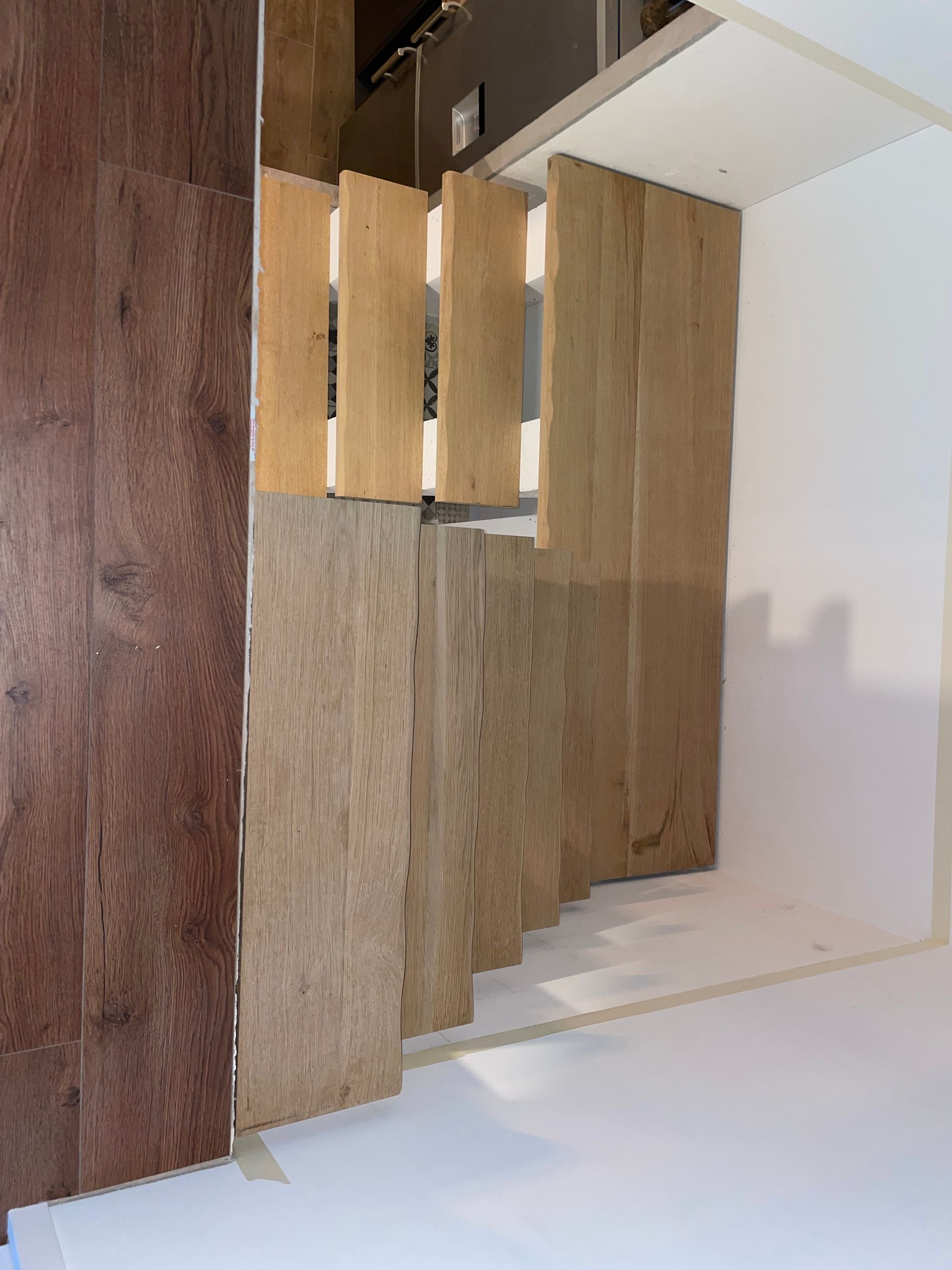 Double escaliers vue de haut