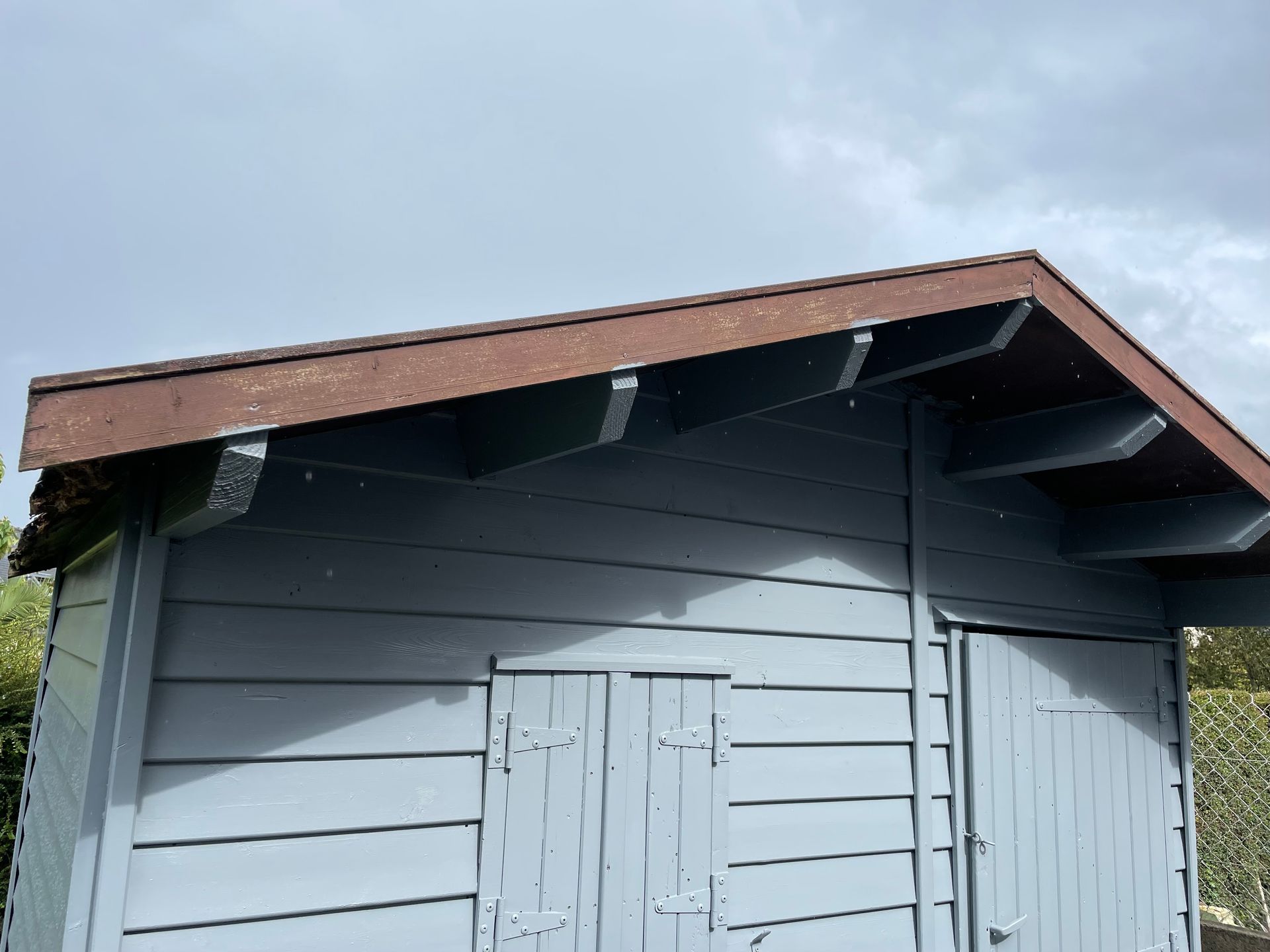 Toit du cabanon de jardin