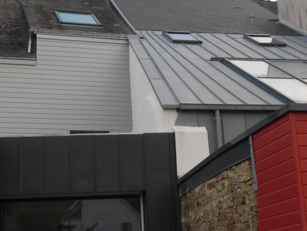 Couverture en zinc ou zinc prépatiné