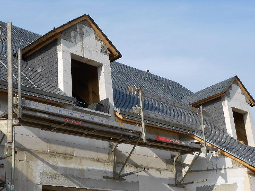 Pose d'une couverture en ardoise
