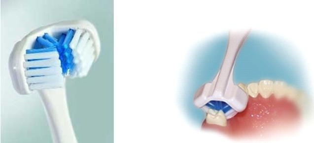 מברשת שיניים משולשת