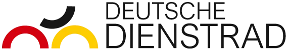 Ein Logo für das Deutsche Dienstrad mit einem Häkchen