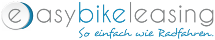A logo for easybikeleasing so einfach wie radfahren