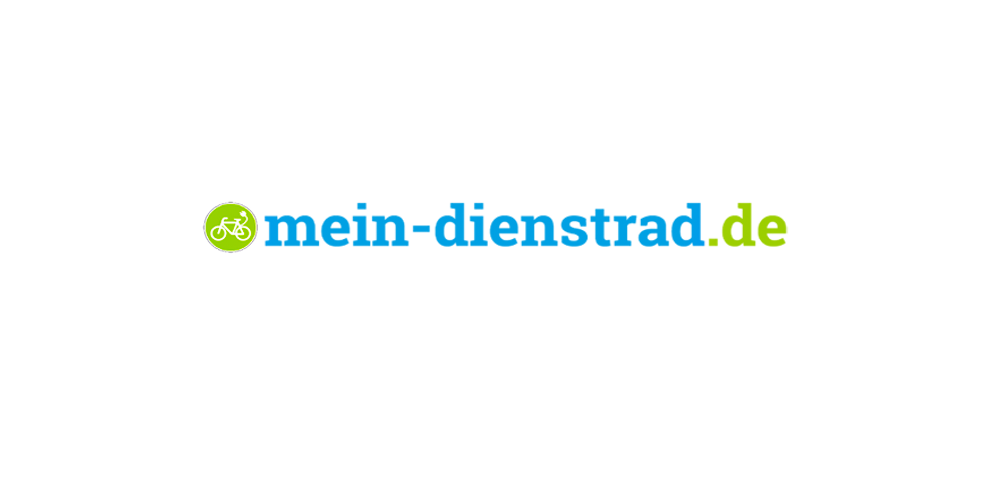 Ein blau-grünes Logo für mein-dienstrad.de
