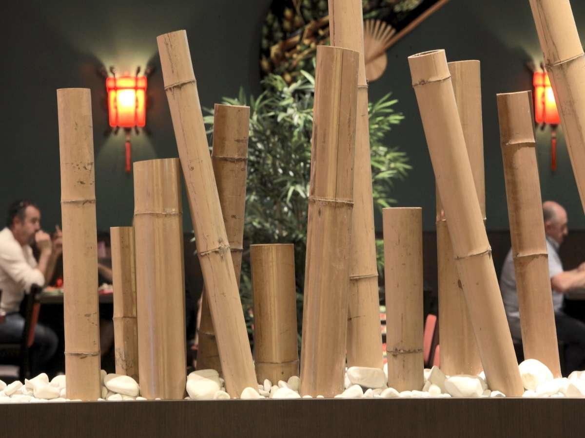 Un coin zen de la salle de restaurant