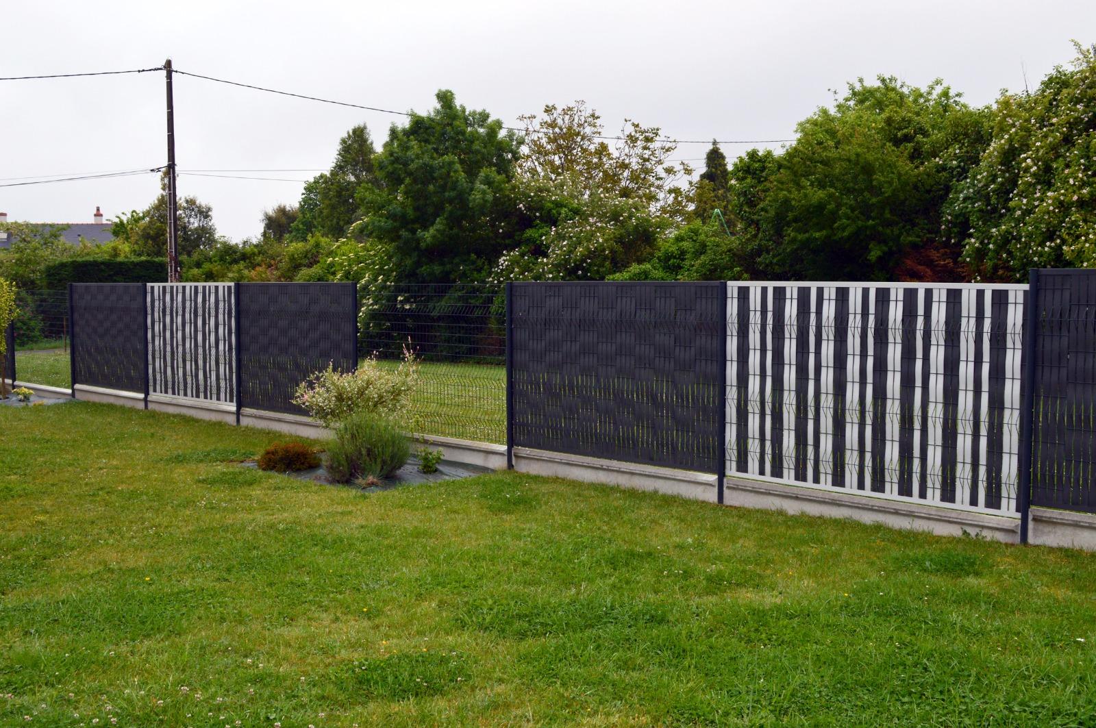 Clôture grillagé et occultante